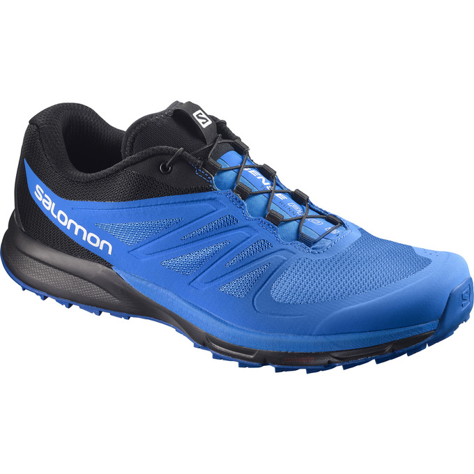 Salomon SENSE PRO 2 Zapatillas Trail Running Hombre - Azules / Negras - Colombia (38471-EPVS)